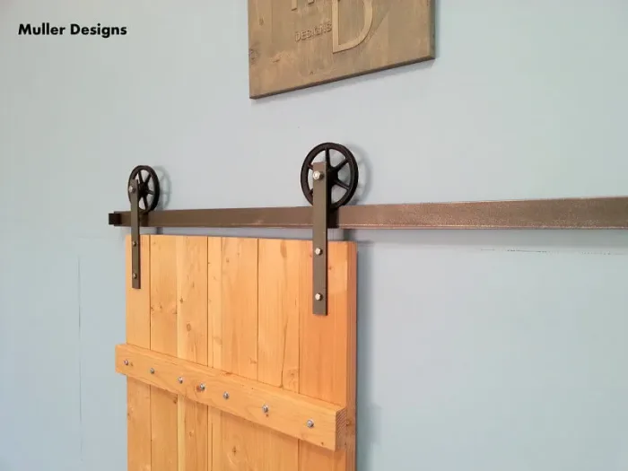 Sliding barn door hardware