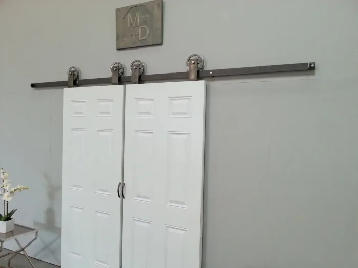 top mount barn door hardware