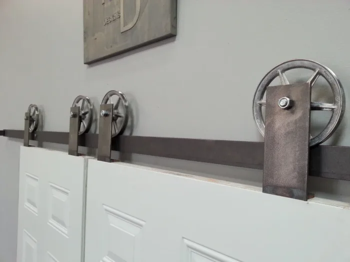 top mount barn door hardware