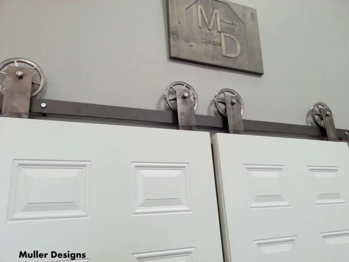 top mount barn door hardware