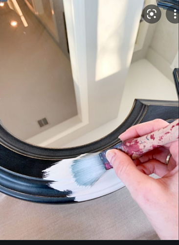 How to Paint a Mirror Frame Antique White – Müller Designs