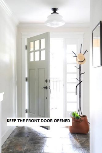 For feng shui front door interior design, let's stick to the front