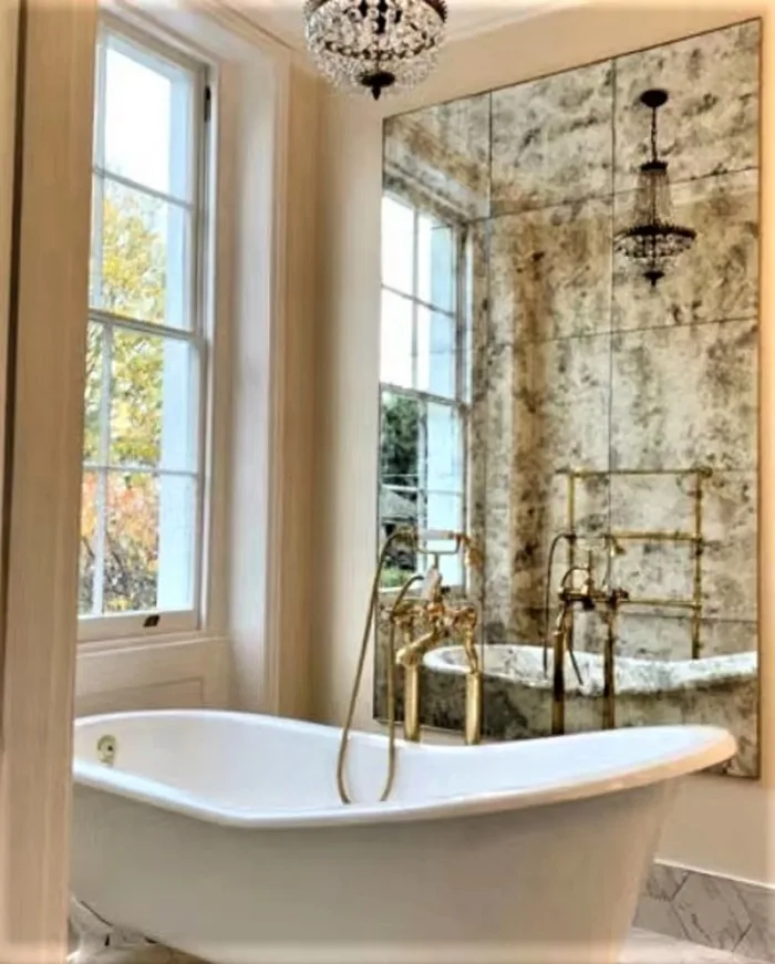 Custum Antique mirror tiles  9x  20x20 for Robin M
