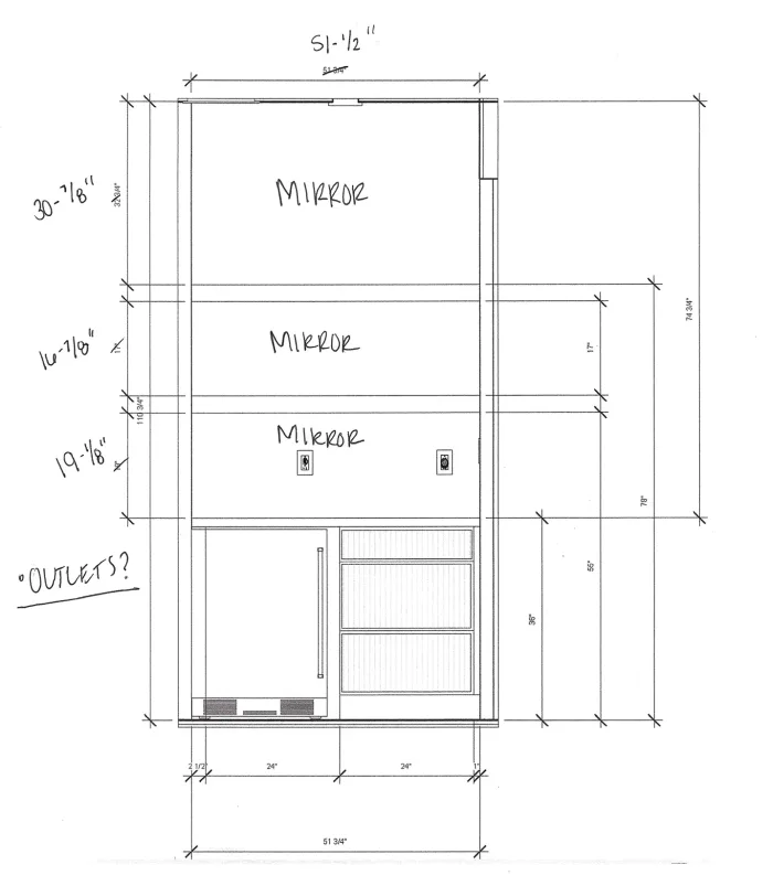 Custom Antique mirror tiles 12 Units  for Destin Barkley - Image 2
